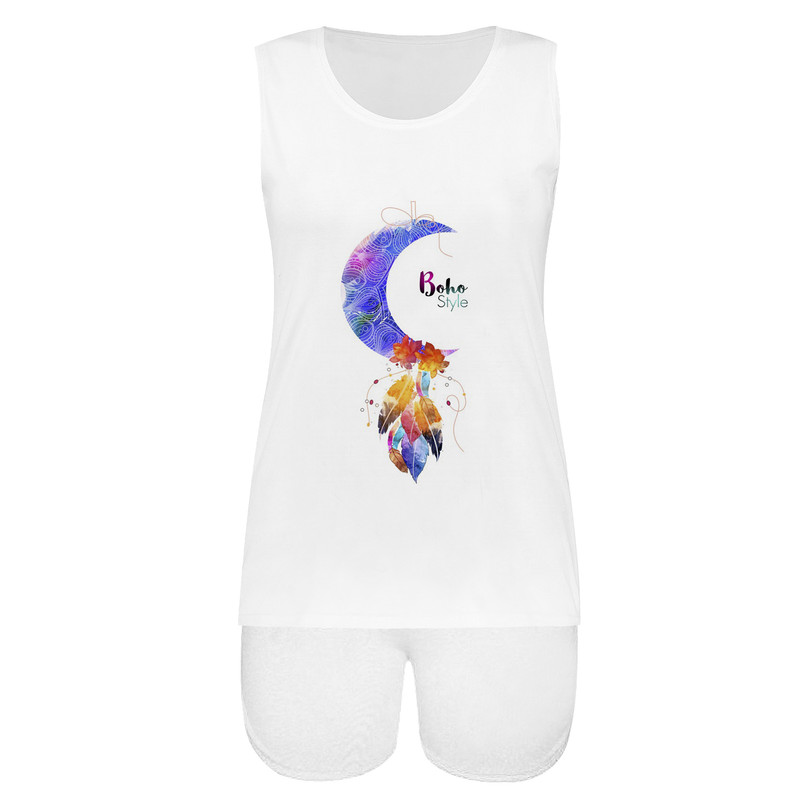 ست تاپ و شلوارک زنانه مدل KHSH 0004-0120 