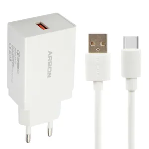 شارژر دیواری آرسون مدل AN-7A به همراه کابل تبدیل USB-C