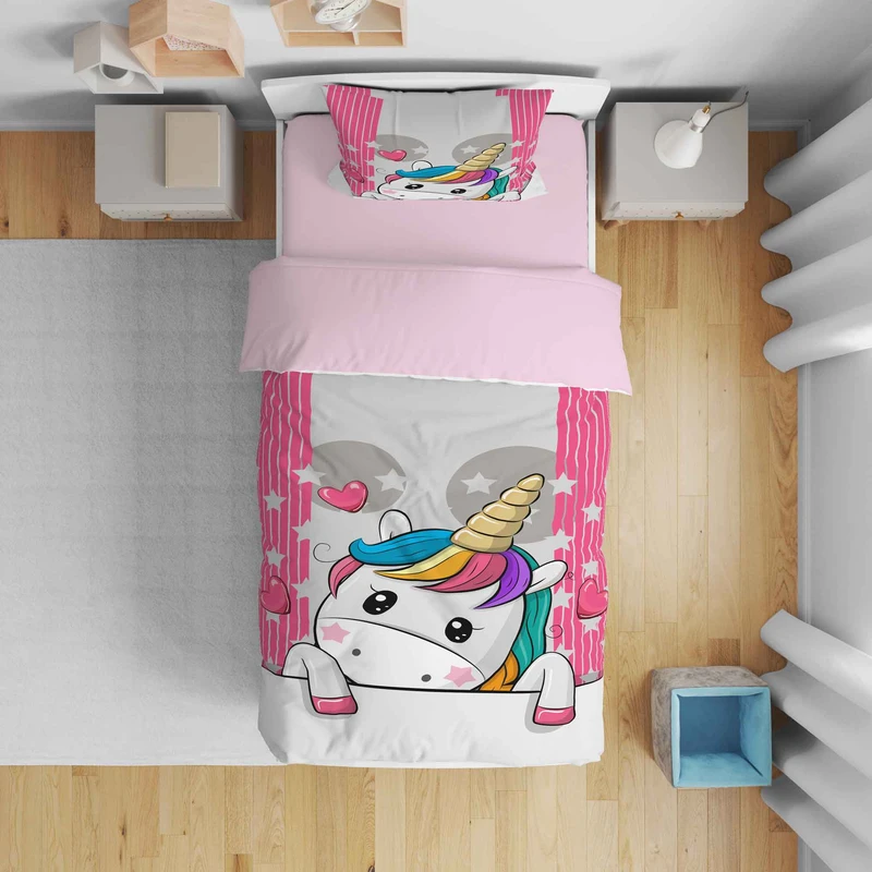 سرویس روتختی مدل یونیکورن 5544 تک نفره 5 تکه