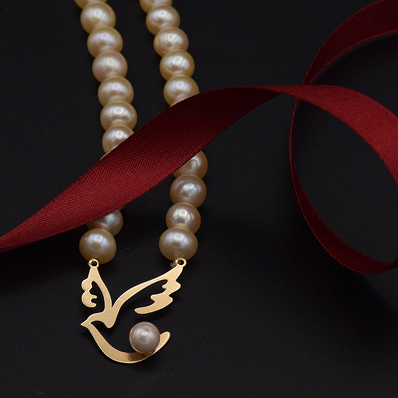 گردنبند طلا 18 عیار زنانه الن نار مدل پرستو ELN8963386