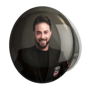 آینه جیبی خندالو طرح بابک جهانبخش مدل تاشو کد 6365 