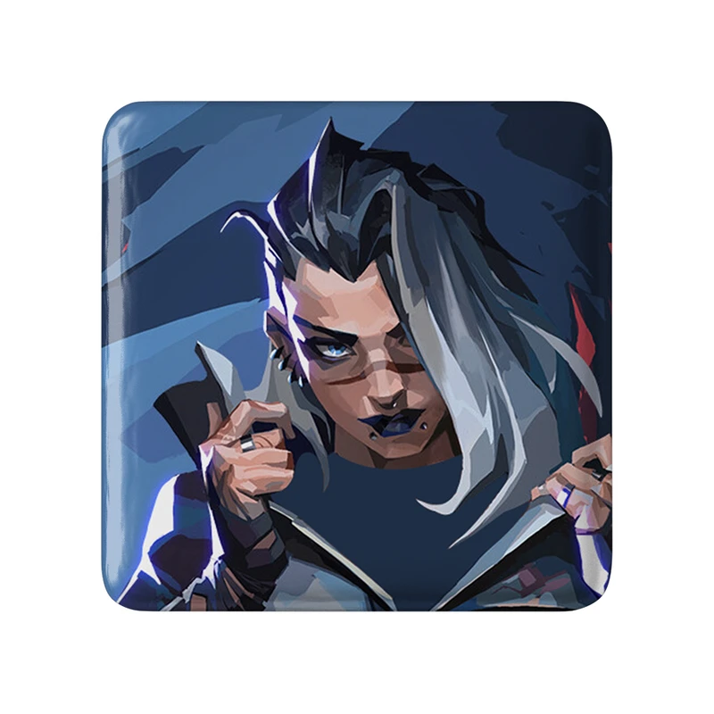 مگنت خندالو طرح بازی ولورانت (Valorant) مدل مربعی کد 33116