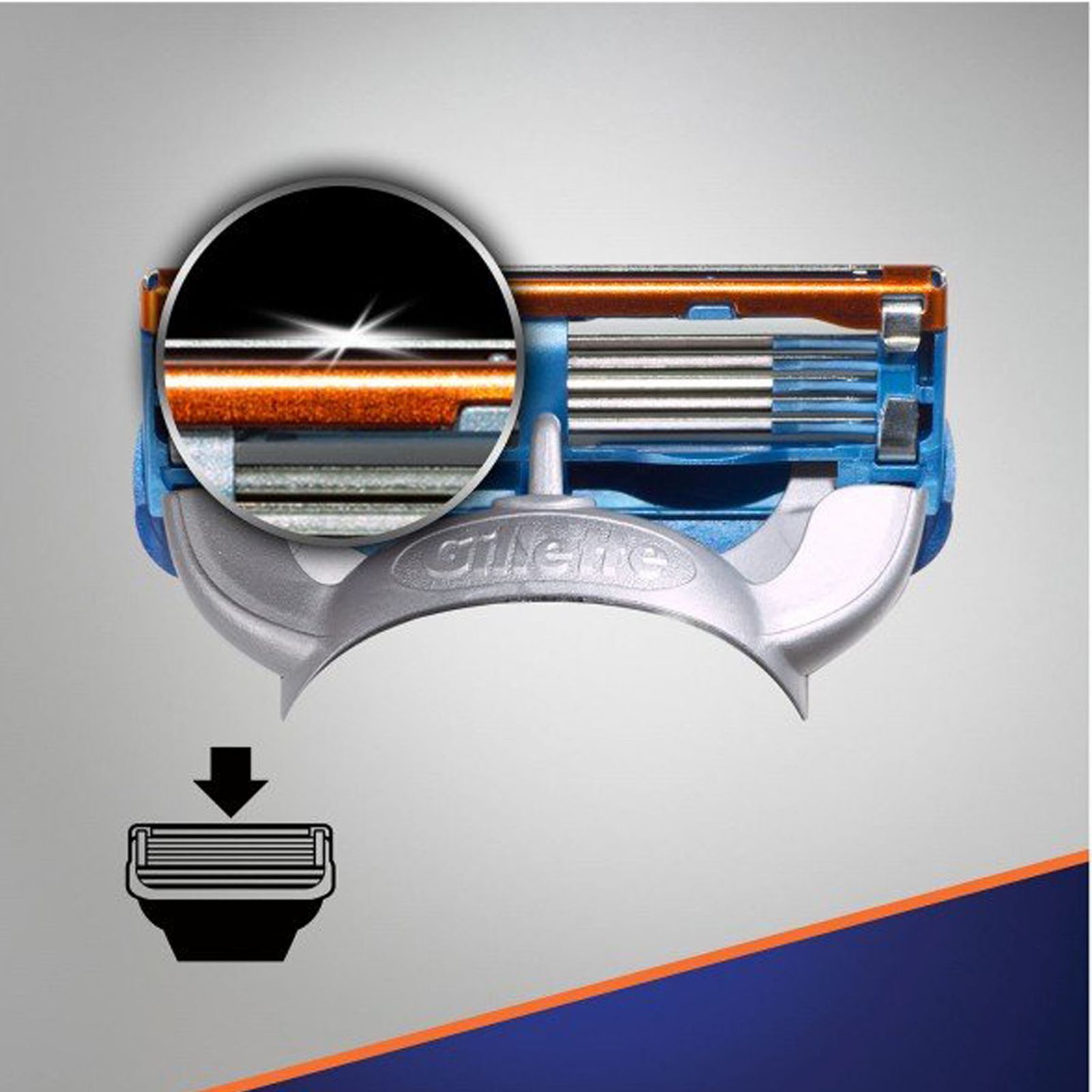 تیغ یدک ژیلت مدل 5 Fusion Power بسته 4 عددی -  - 7