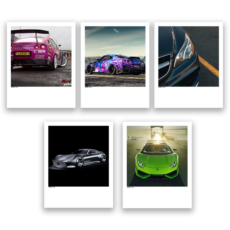 آویز تزیینی عرش مدل ماشین کد Asa409 مجموعه پنچ عددی