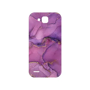 MAHOOT Purple Marble Cover Sticker for Honor 3X G750