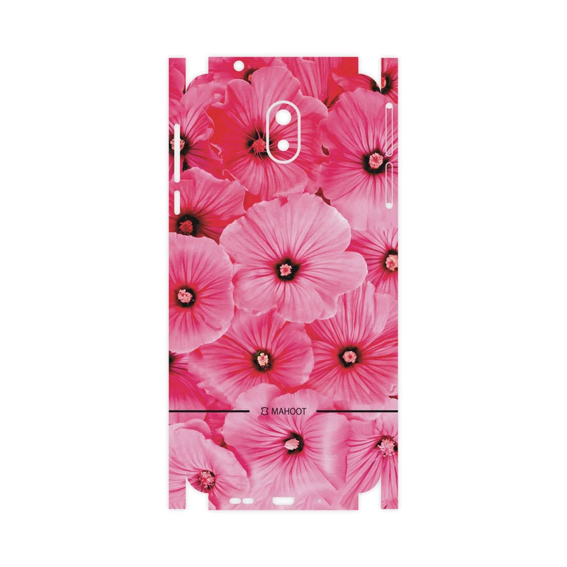 برچسب پوششی ماهوت مدل Pink-Flower-FullSkin مناسب برای گوشی موبایل نوکیا 3.1