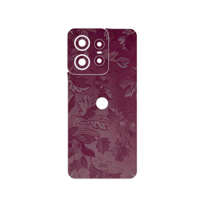 برچسب پوششی ماهوت مدل Red-Wildflower مناسب برای گوشی موبایل موتورولا Edge 50 Pro