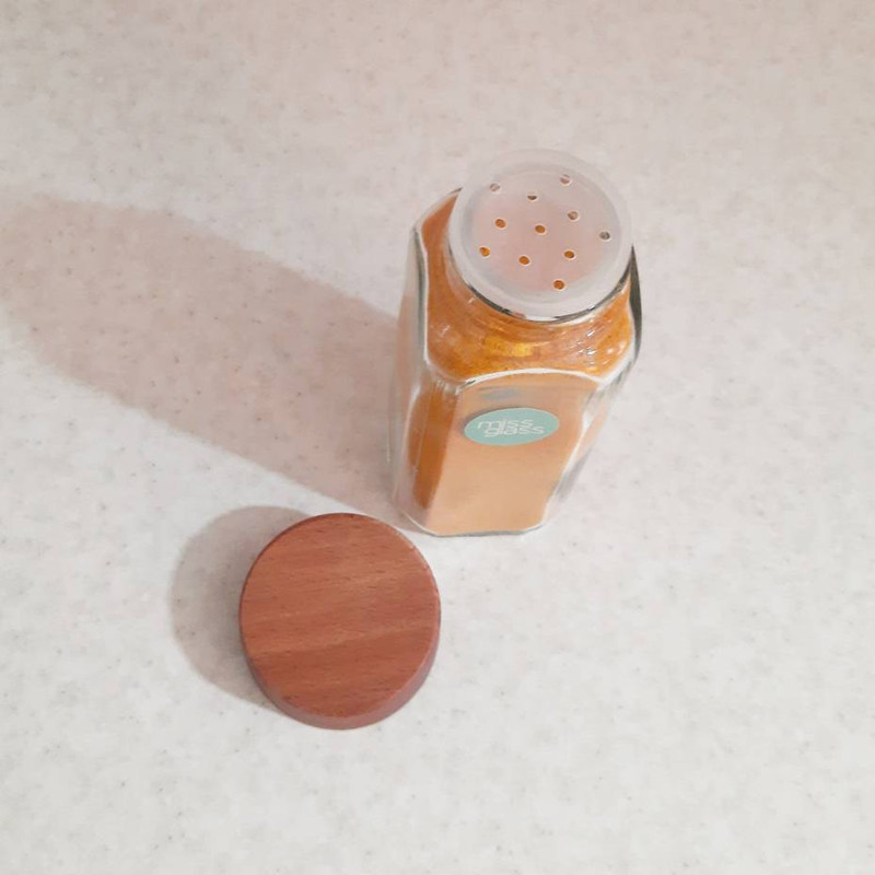 ست جا ادویه ای میس گلس مدل M در چوبی بسته 3 عددی