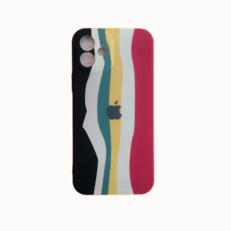 کاور مدل سیلیکونی طرح ابرنگی کد 07 مناسب برای گوشی موبایل iphone 12