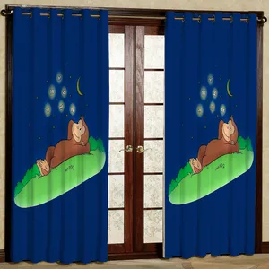  پرده مدل میمون هازان پانچی کد 4641 سایز 140x200 سانتی متر