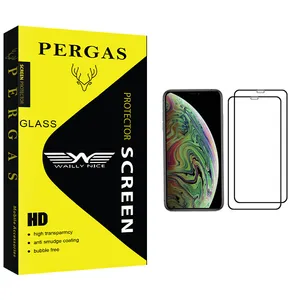 Waily Nice Pergas Glass Screen Protector For Apple iPhone XS Pack Of 2