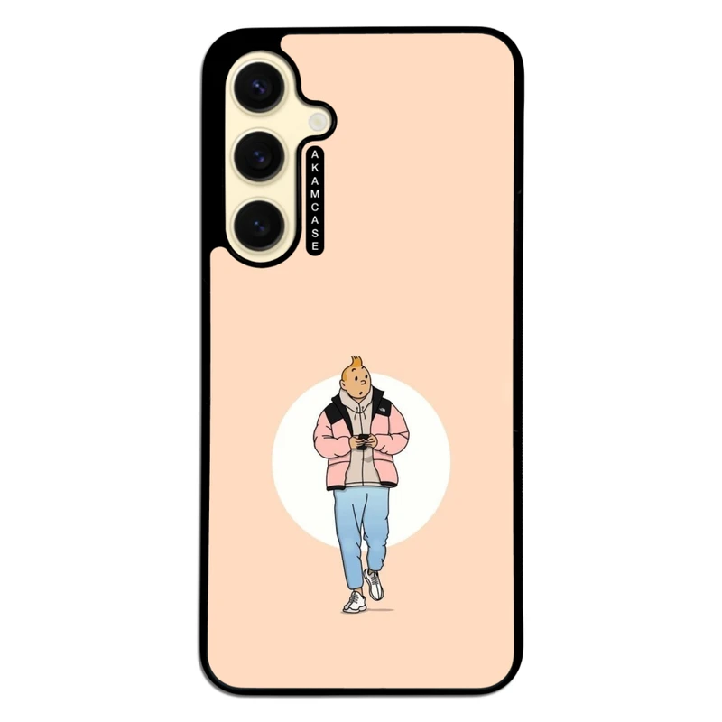 کاور آکام مدل AMC-WSGS24FE-TINTIN-11 مناسب برای گوشی موبایل سامسونگ Galaxy S24 FE