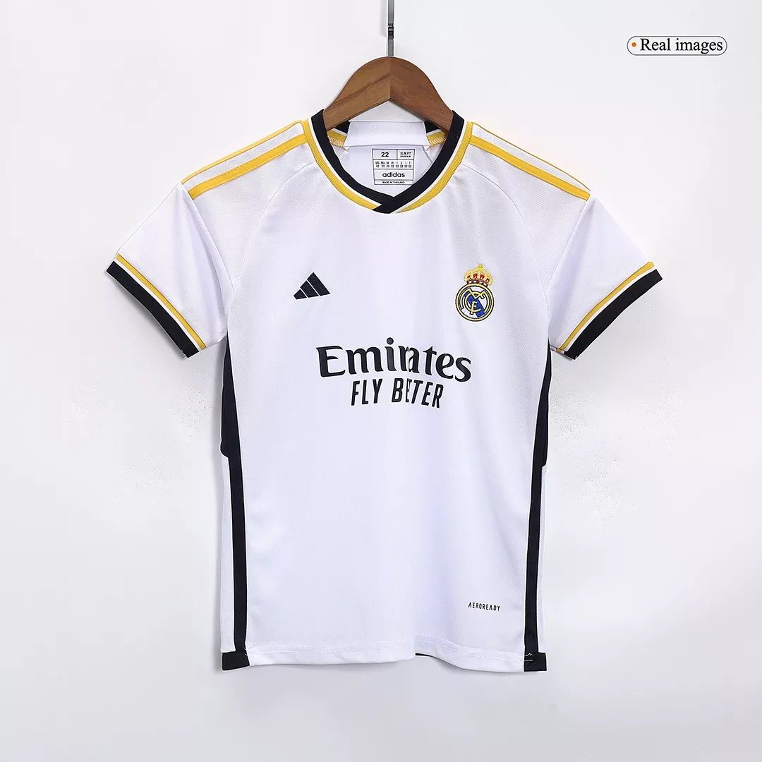 ست تیشرت و شلوارک ورزشی پسرانه مدل رئال مادرید Home 2024 -  - 10