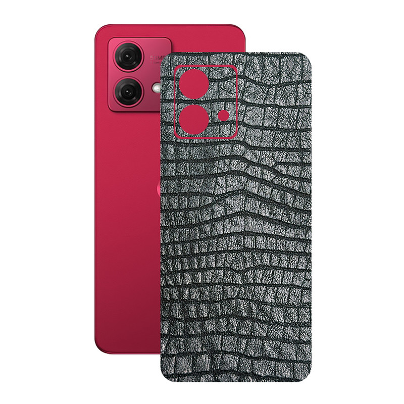 برچسب پوششی ریمکس مدل Leth طرح پوست ماری مناسب برای گوشی موبایل موتورولا Moto G84