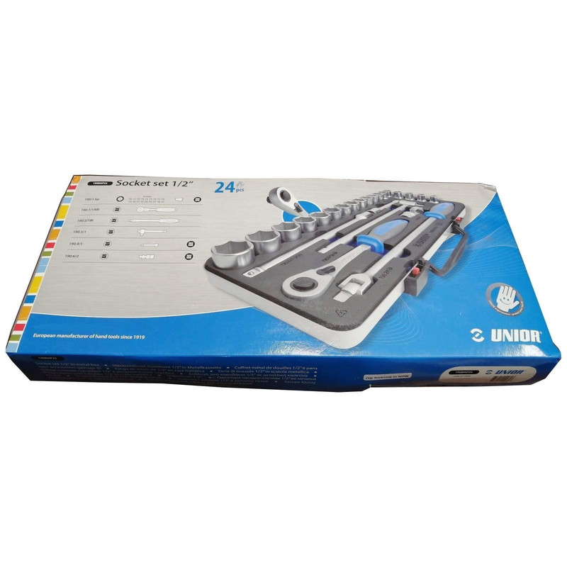 مجموعه 24 عددی آچار و سری بکس یونیور مدل 190BI6P24