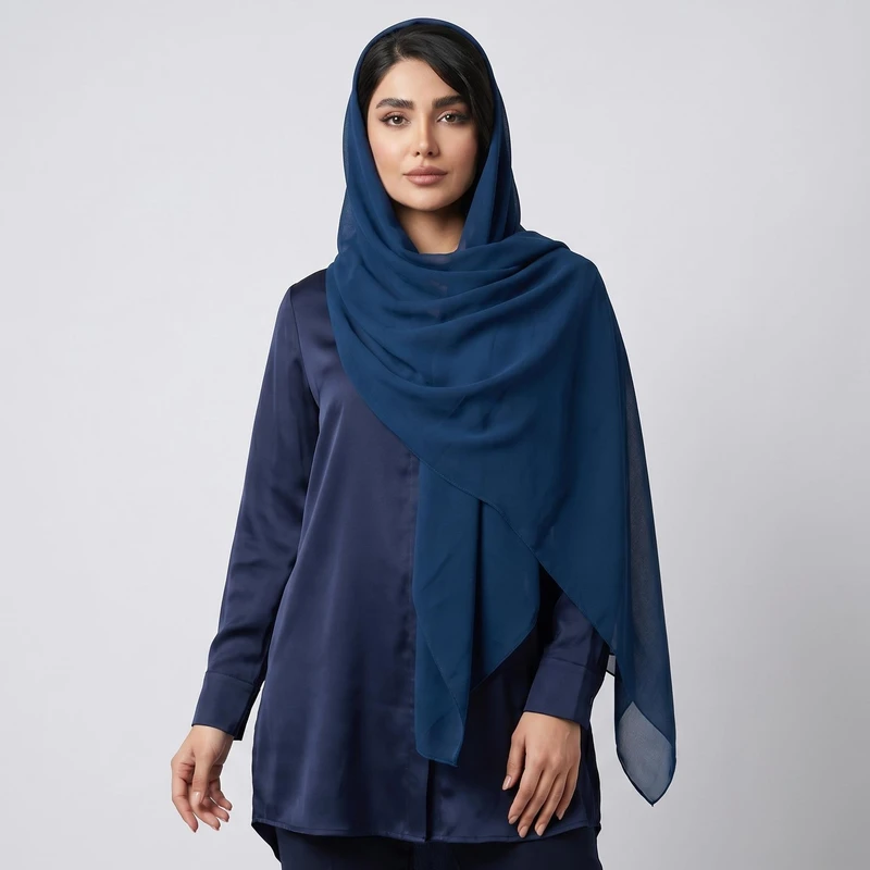 روسری زنانه مدل حریر شیفون