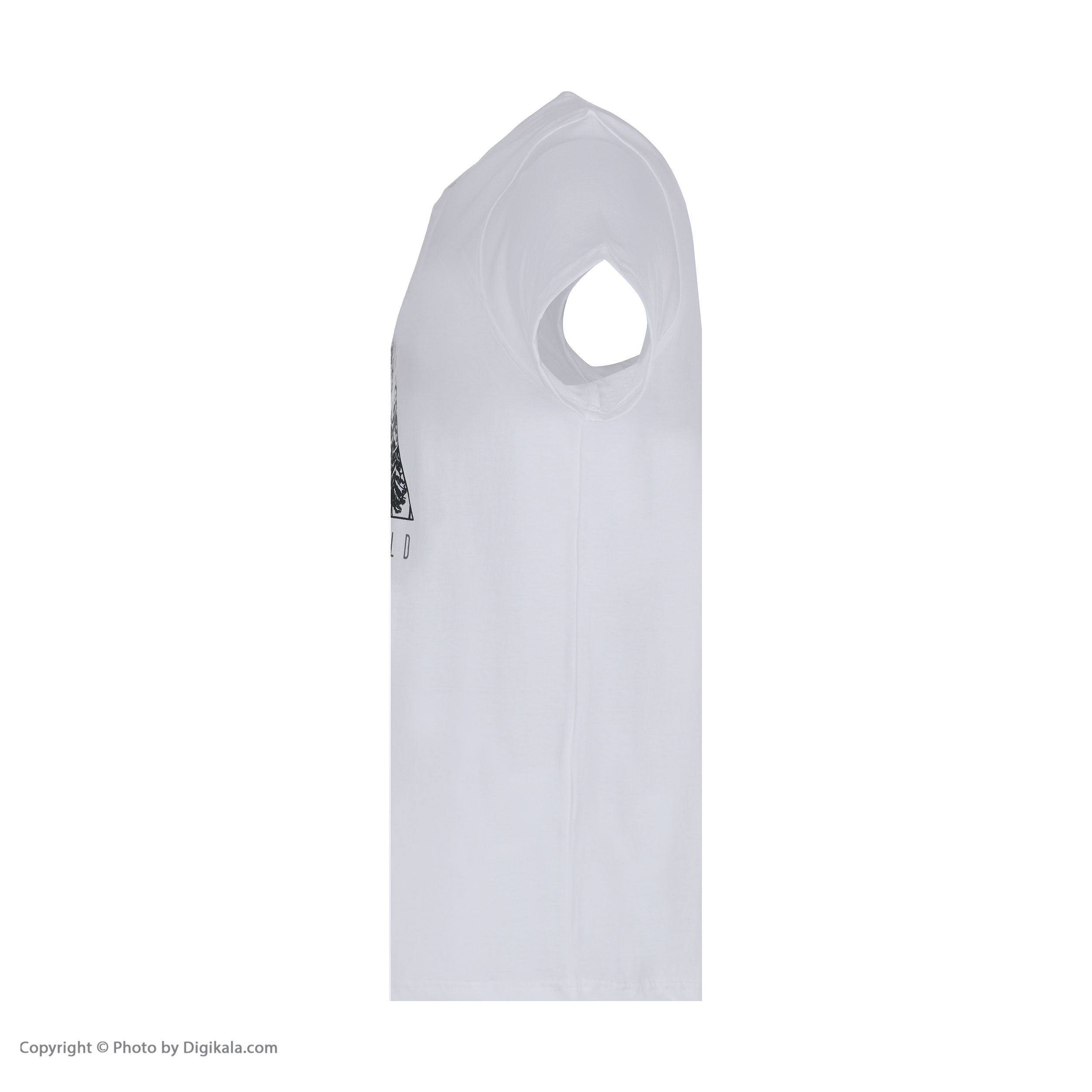 تی شرت آستین کوتاه مردانه مدل جنگل رنگ سفید