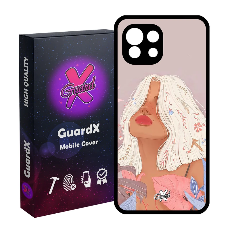 کاور گارد ایکس طرح دختر مدل Glass10343 مناسب برای گوشی موبایل شیائومی Mi 11 Lite