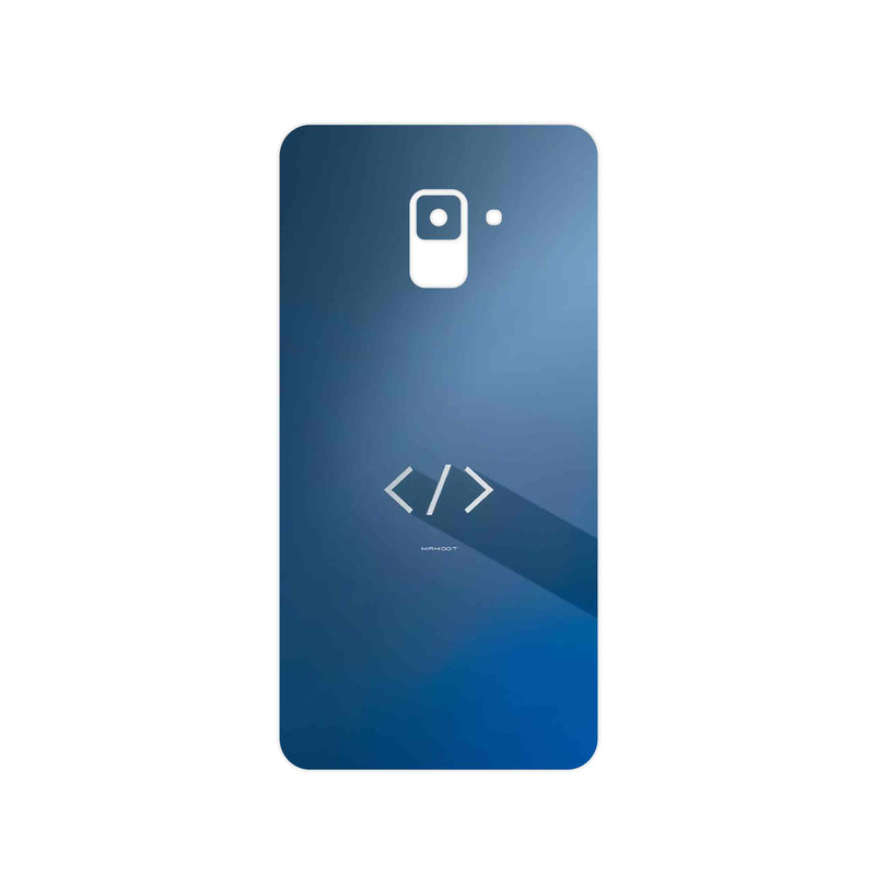 برچسب پوششی ماهوت مدل Minimal Coding icon مناسب برای گوشی موبایل سامسونگ Galaxy A8 Plus 2018