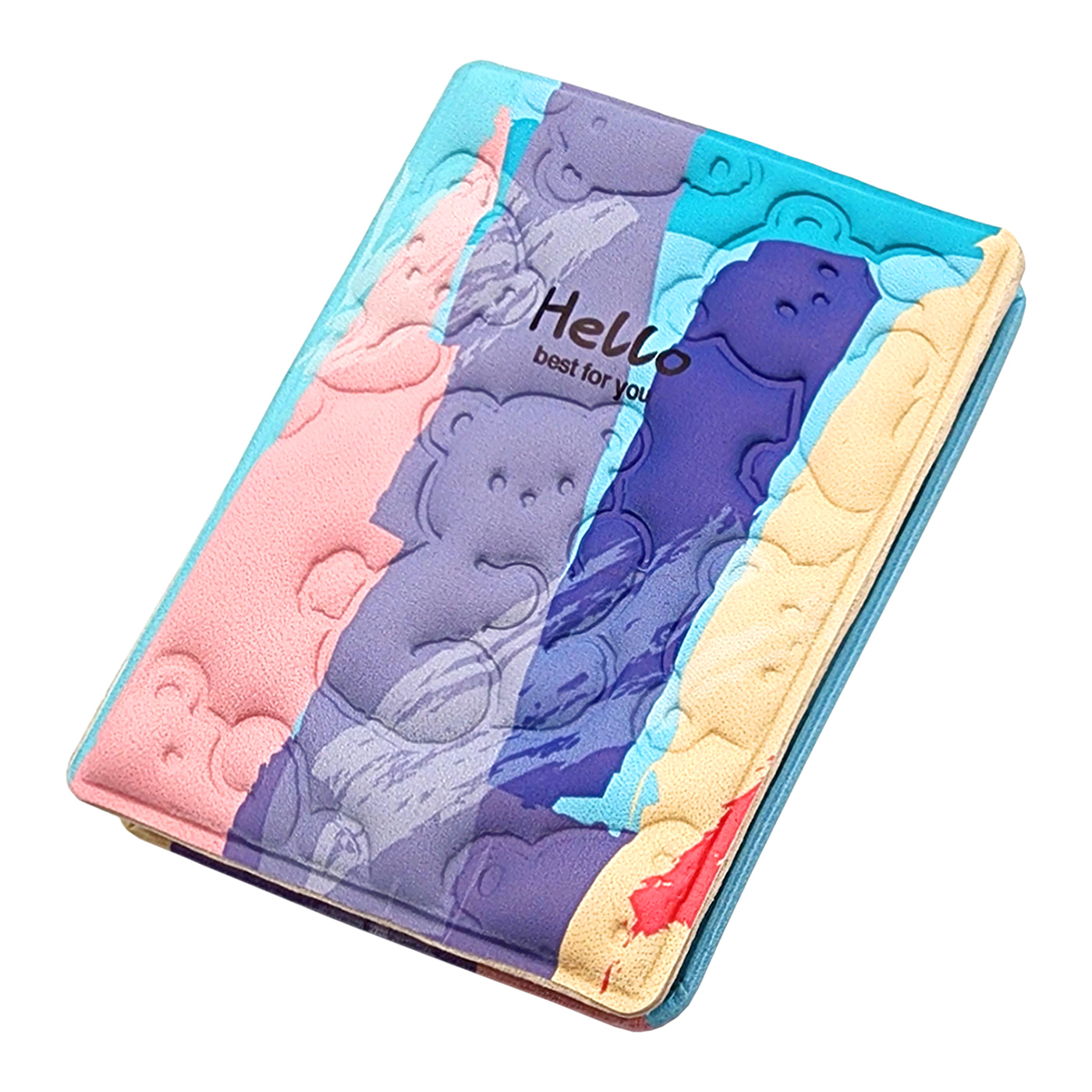 آینه جیبی مدل هلو تدی طرح برجسته کد ZJ-MR35-2