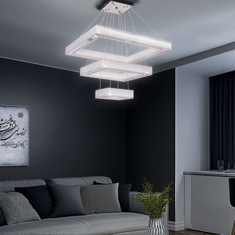 لوستر مدل مدرن سه حلقه کد 001