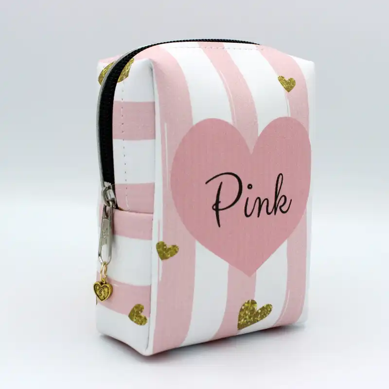 کیف لوازم آرایش زنانه مدل قلبی کد IDM 519