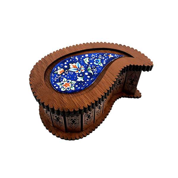 جعبه هدیه مدل میناکاری بته جقه کد 06