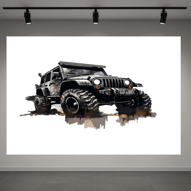 پوستر طرح ماشین افرود مدل لندرور کد AR3058688