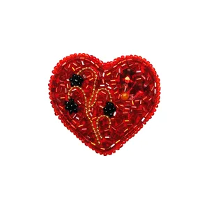 گل سینه زنانه مدل قلب کد 5034