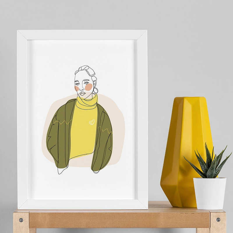 تابلو صبا طرح مدل دکوراتیو دخترانه کد 2803w