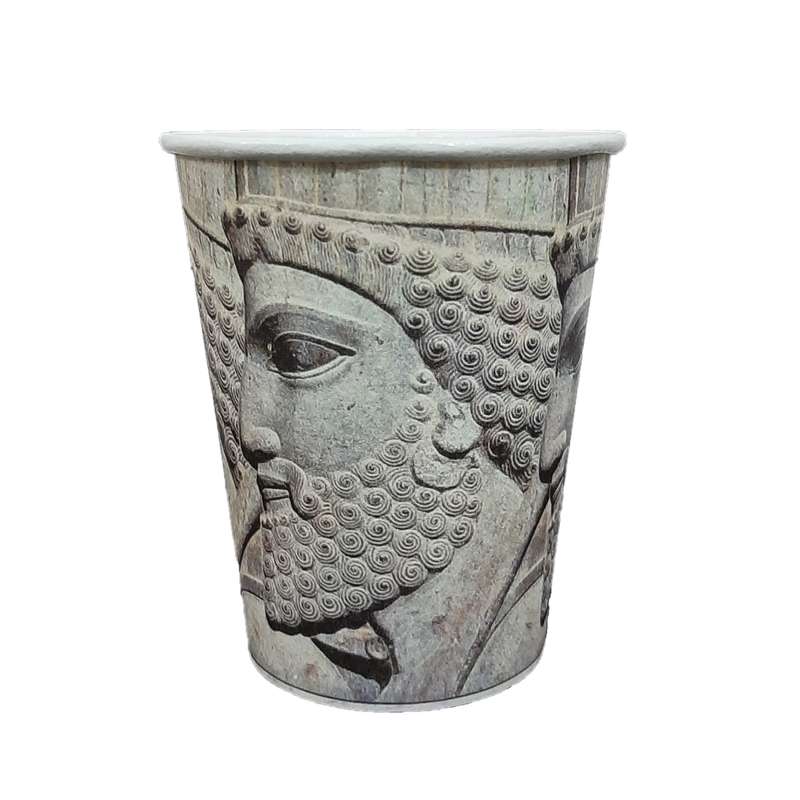 لیوان یکبار مصرف مدل کاغذی pcup-100 بسته 100 عددی