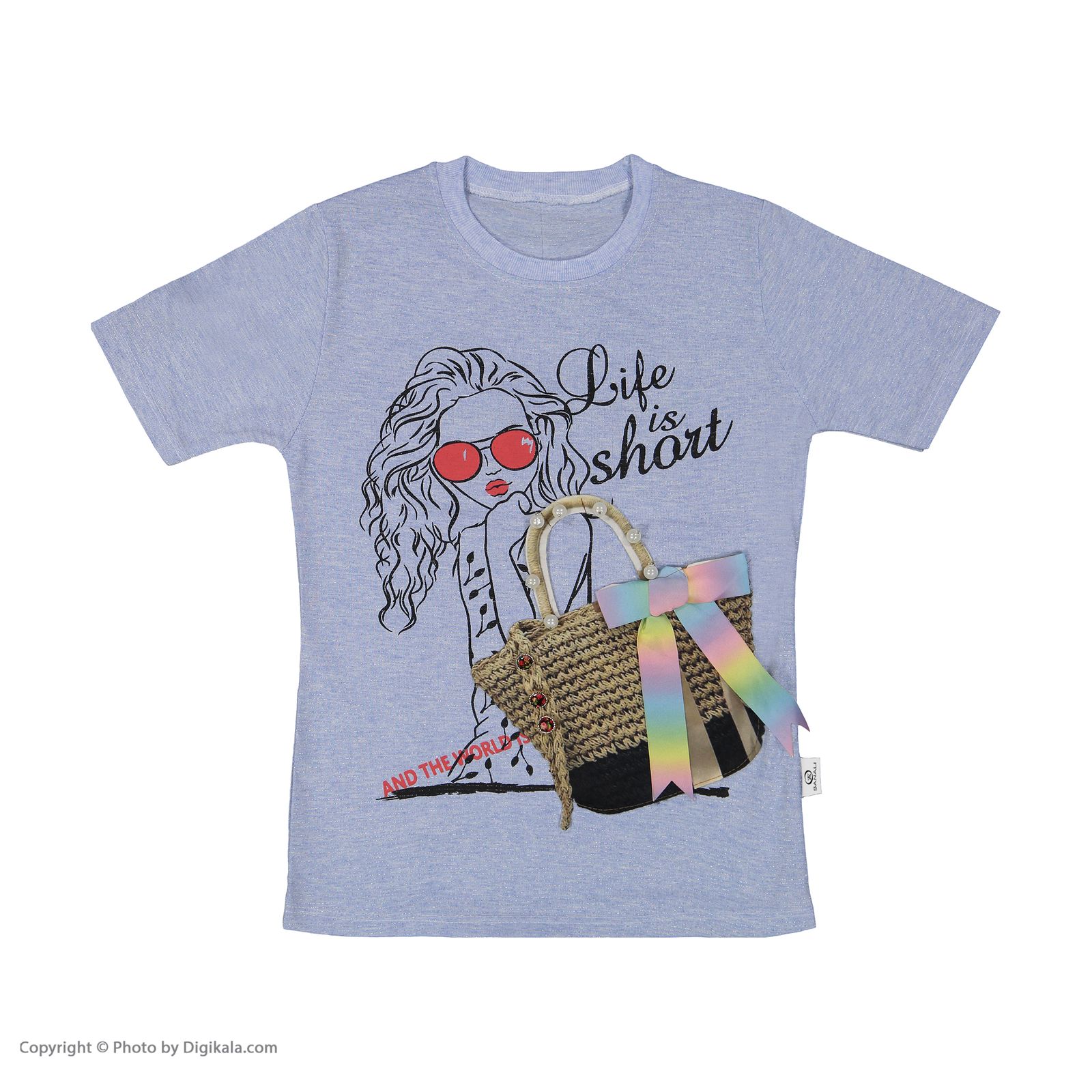 ست تی شرت و شلوارک دخترانه بانالی مدل هیلاری کد 3551 -  - 3