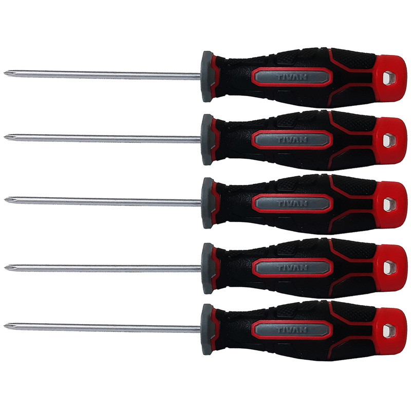 پیچ گوشتی چهارسو تیوان مدل HT- 00375 مجموعه 5 عددی پیچ گوشتی چهارسو تیوان مدل HT- 00375 مجموعه 5 عددی