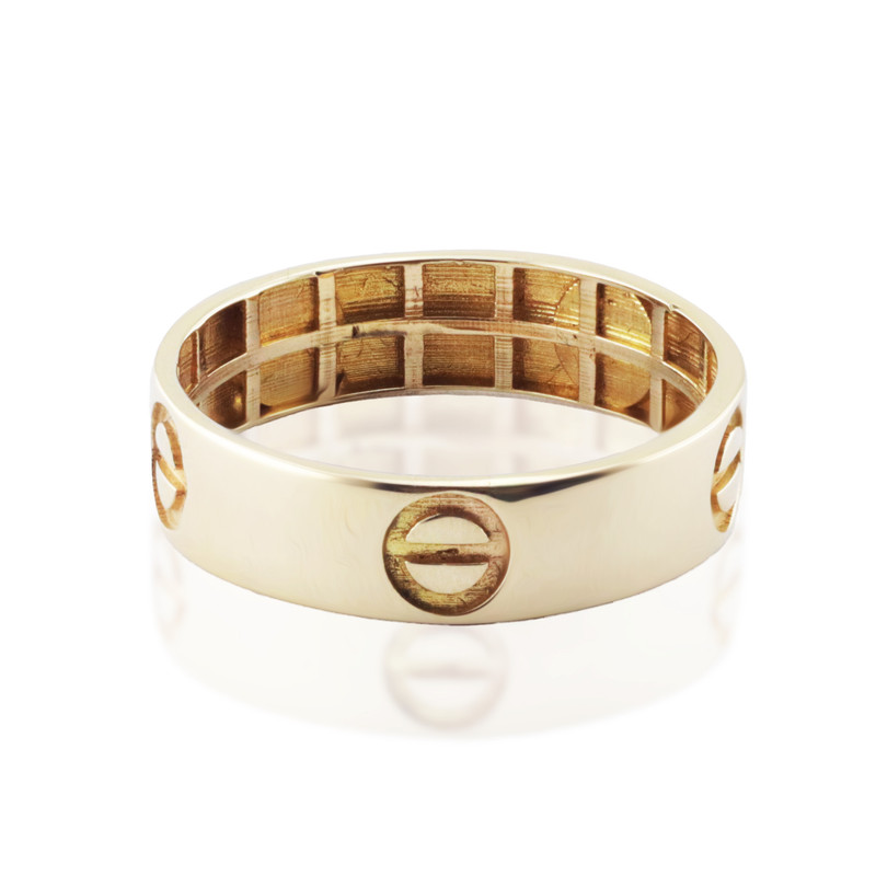 انگشتر طلا 18 عیار زنانه مدل کارتیر لاو انگشتر طلا 18 عیار زنانه مدل کارتیر لاو