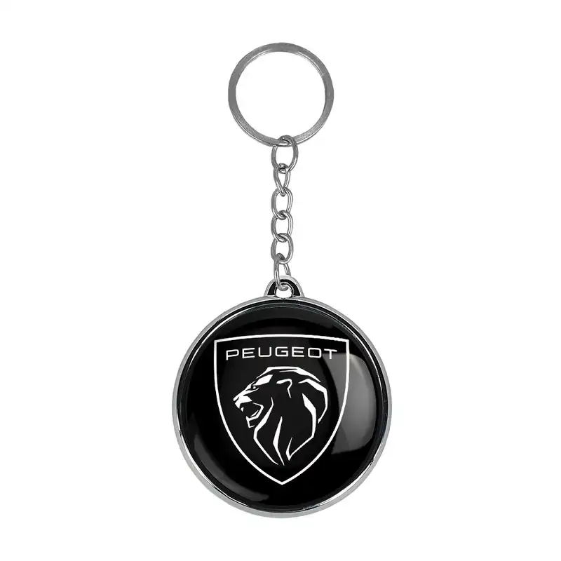 جاکلیدی خندالو طرح پژو Peugeot مدل دوطرفه کد 2365623650