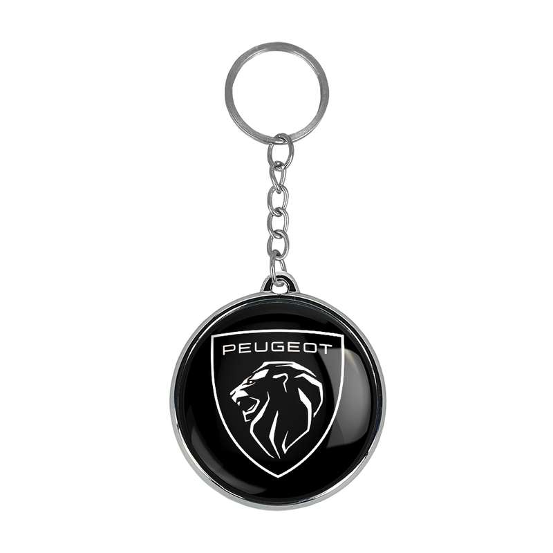 جاکلیدی خندالو طرح پژو Peugeot مدل دوطرفه کد 2365623650