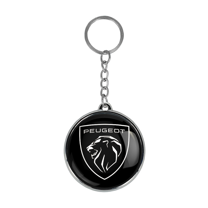 جاکلیدی خندالو طرح پژو Peugeot مدل دوطرفه کد 2365623650