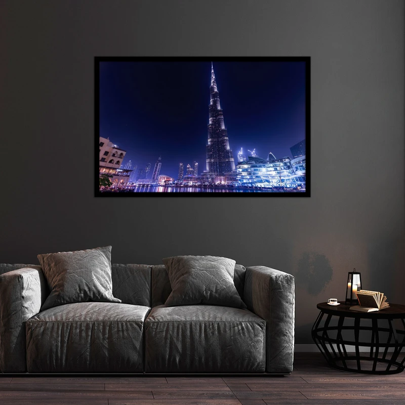 تابلو بکلیت طرح منظره شهری برج خلیفه مدل  B-bu2215