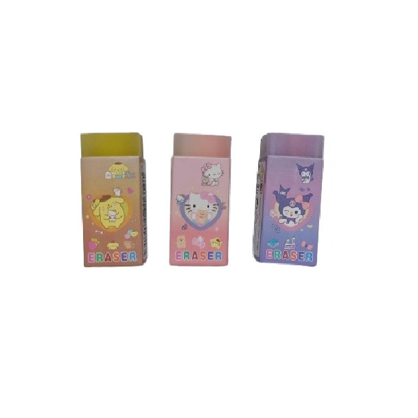 پاک کن مدل مغزدار طرح کرومی و کیتی بسته 3 عددی