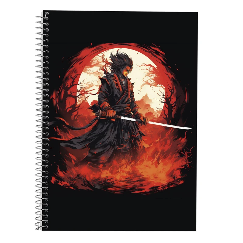 دفتر زبان 50 برگ مدوپد مدل دوخط طرح Demon Slayer کد DF11065