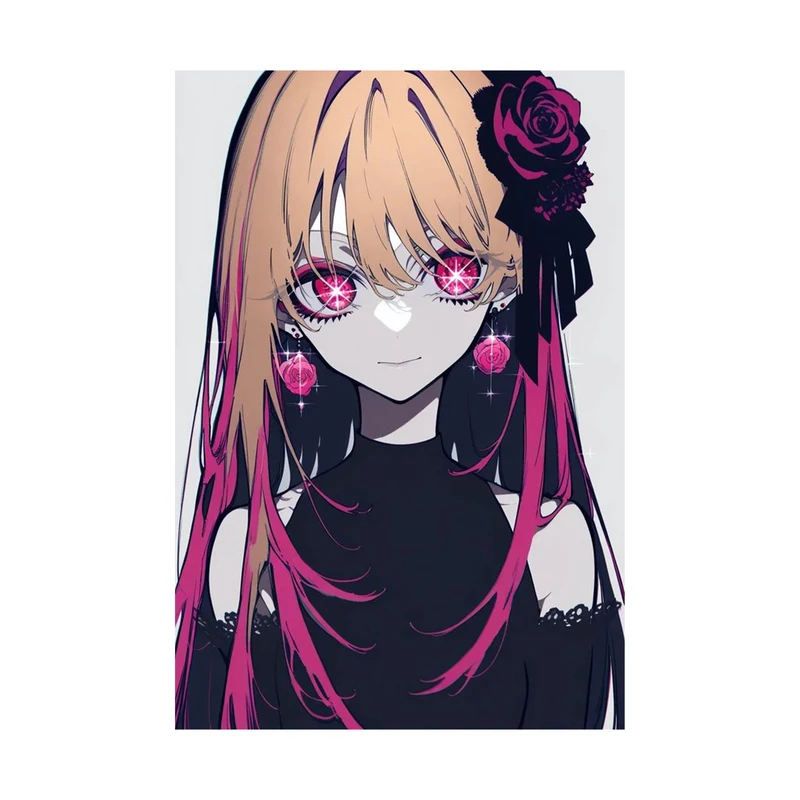 استیکر لپ تاپ و موبایل مدل انیمه طرح اوشی نو کو روبی هوشینو oshi no ko Ruby Hoshino کد 1173