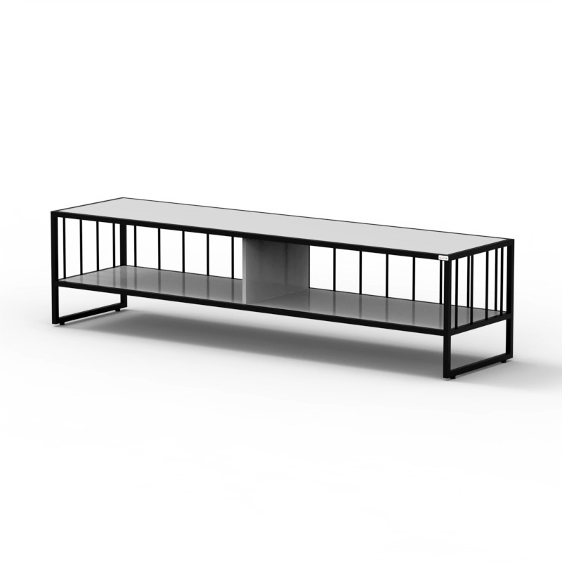 میز تلویزیون هیراد مدل TV137-MDF مناسب برای تلویزیون تا 75 اینچ
