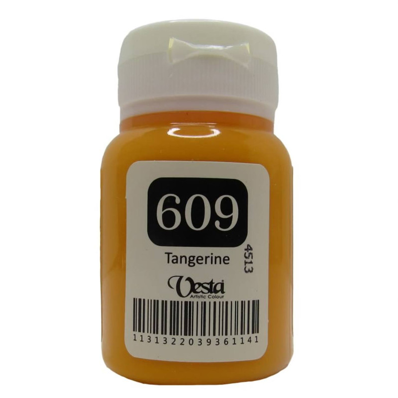 رنگ پارچه وستا مدل tan-609 حجم 60 میلی لیتر