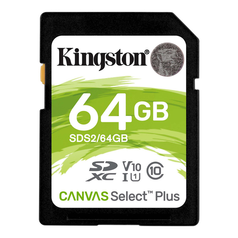 کارت حافظه SDXC کینگستون مدل CANVAS کلاس 10 استاندارد UHS-1 U1 سرعت 100MBps ظرفیت 64 گیگابایت