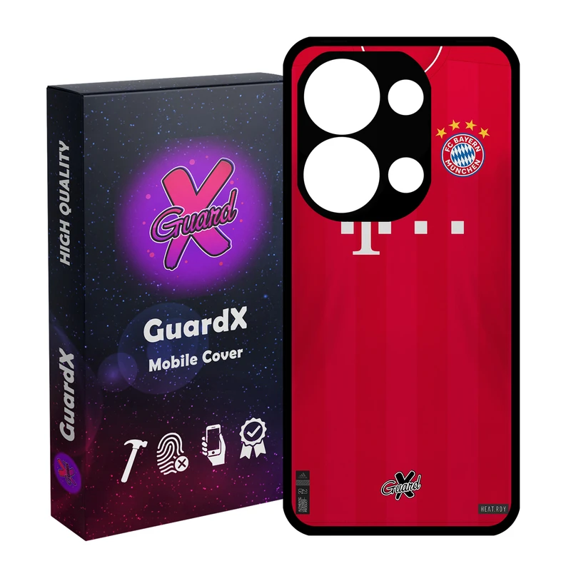 کاور گارد ایکس طرح بایرن مونیخ مناسب برای گوشی موبایل شیائومی Redmi Note 13 Pro 4G / Poco M6 Pro 4G