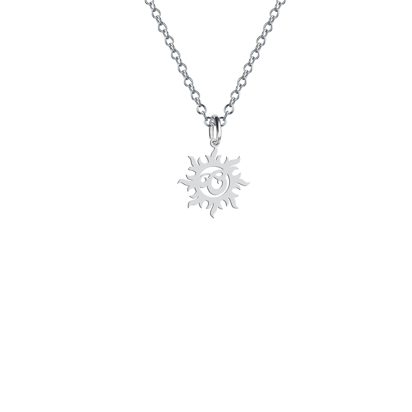 گردنبند هایکا طرح خورشیدو حرف O مدل s.ha2-823