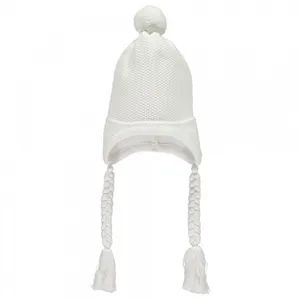 کلاه بافتنی بچگانه مدل 001 رنگ سفید