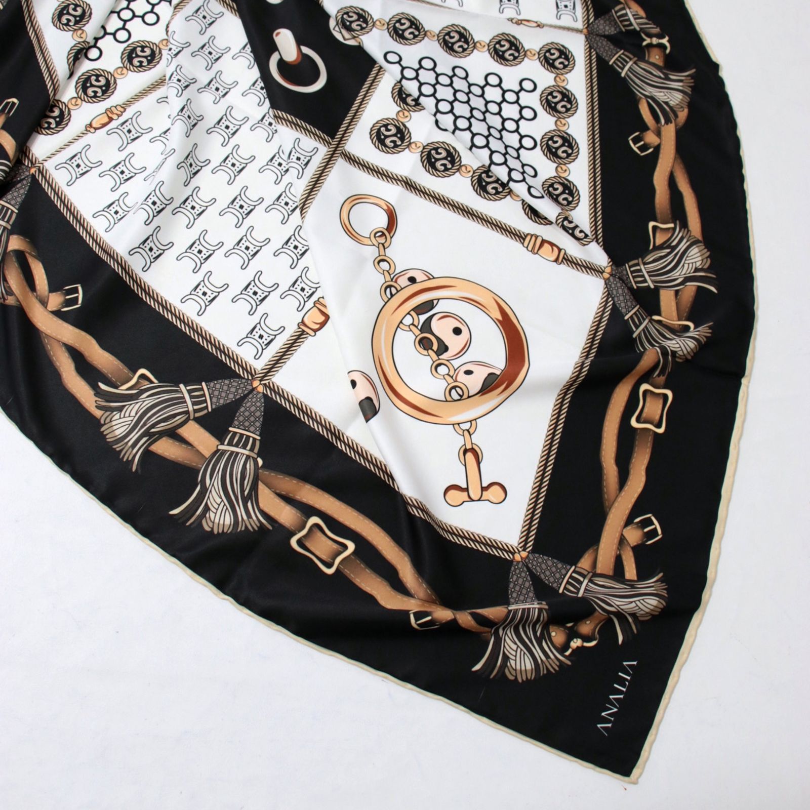 روسری زنانه آنالیا مدل ابریشم مجلسی شیک کد ana-5057 -  - 4