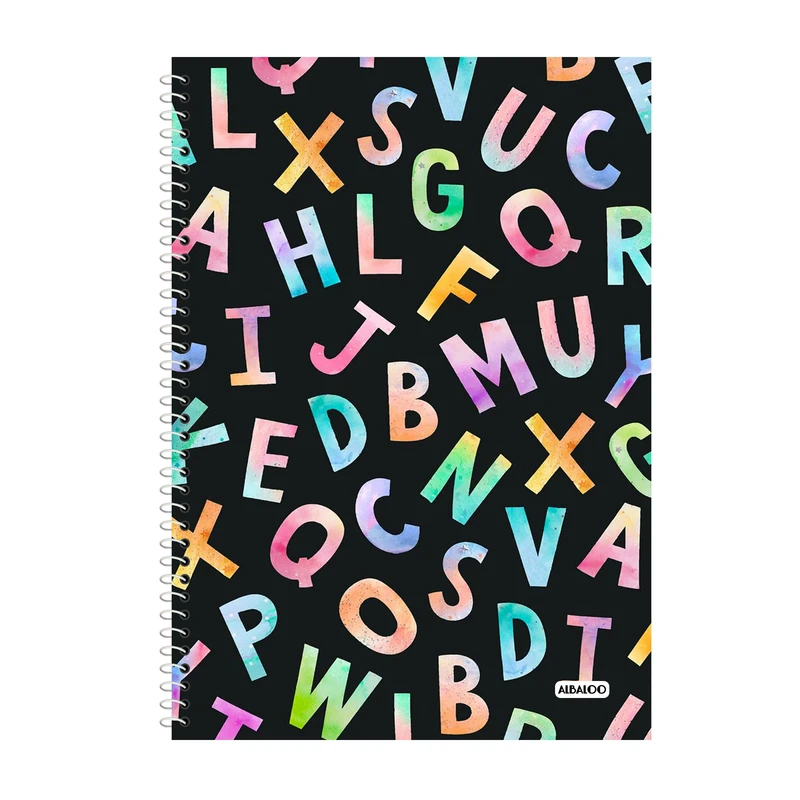 دفتر زبان 100 برگ آلبالو طرح فانتزی کد 2328