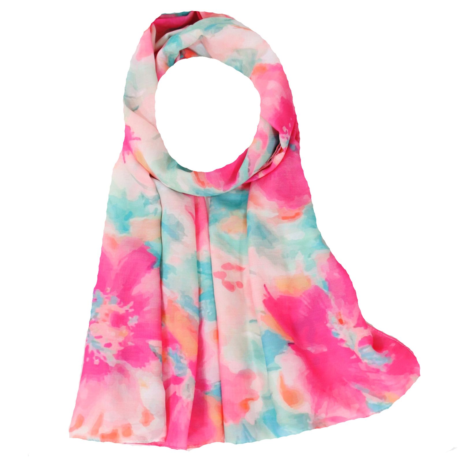 شال زنانه مدل نخی جدید طرح نقاشی کد ana-2531 -  - 1